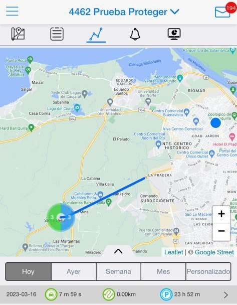 Proteger Seguridad Prueba de Tracking de mercancías por carretera