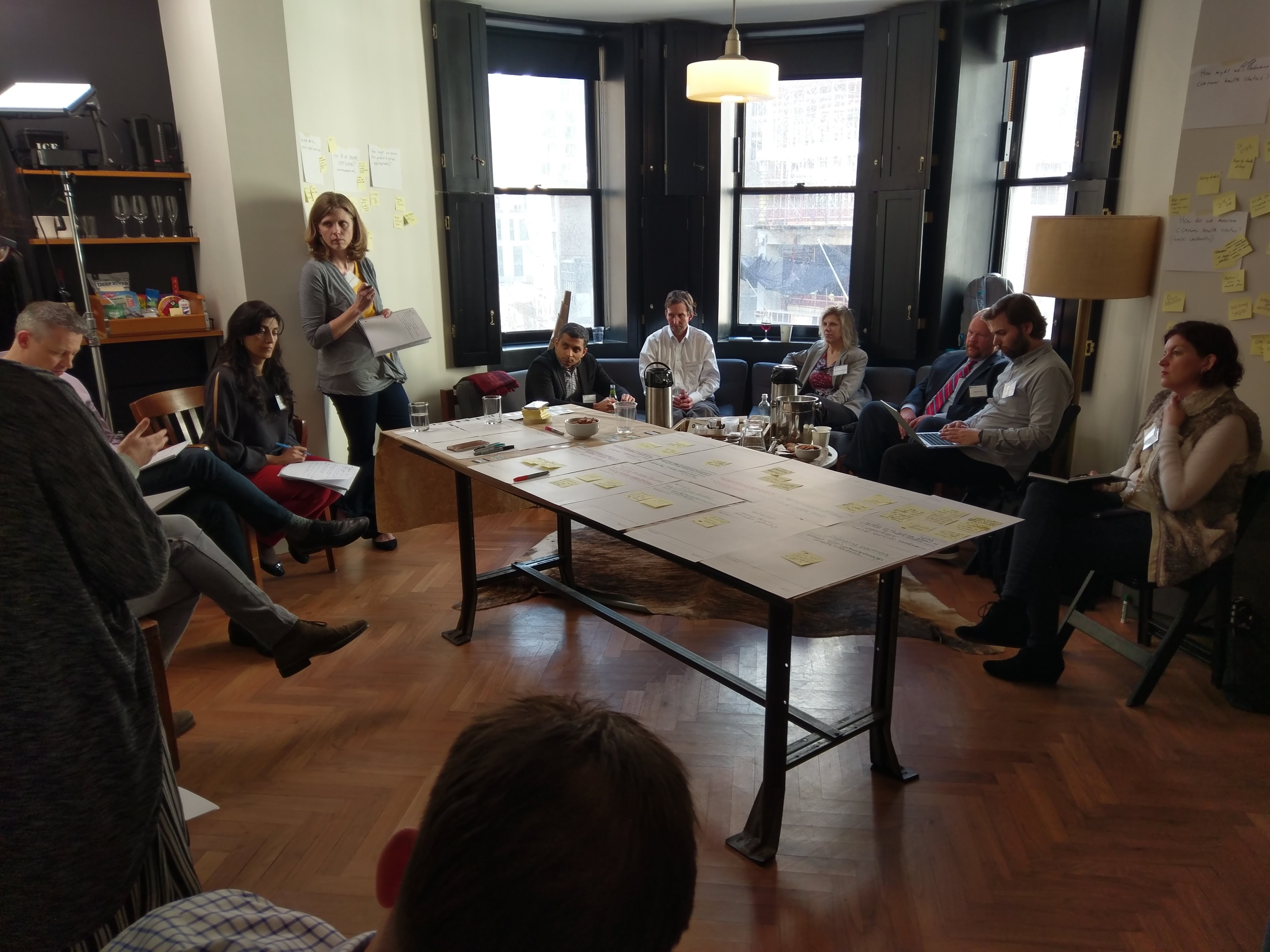 Sesiones de trabajo con equipos de Swiss-Re en Neva York para rediseñar el portafolio de seguros del mercado de USA